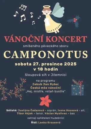 Vánoční koncert smíšeného pěveckého sboru Camponotus
