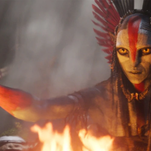 Scéna z filmu Avatar: Oheň a popel, třetího dílu série režiséra Jamese Camerona.