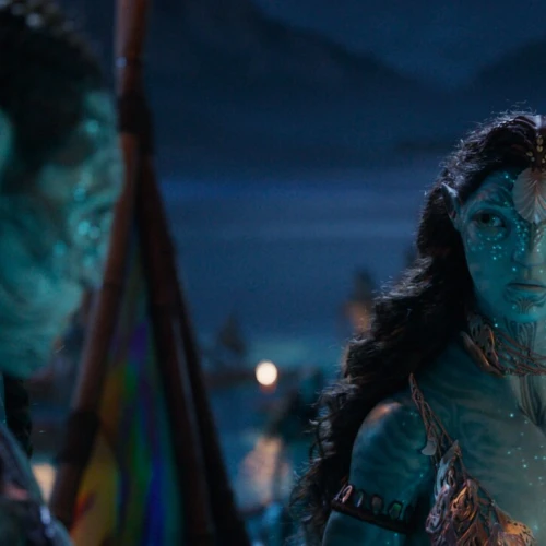 Scéna z filmu Avatar: Oheň a popel, třetího dílu série režiséra Jamese Camerona.