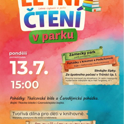 Letní čtení - pondělky plné pohádek a tvoření