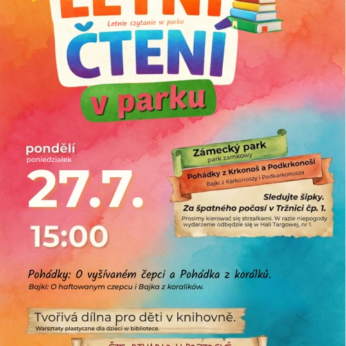 Letní čtení - pondělky plné pohádek a tvoření