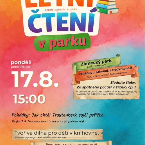Letní čtení - pondělky plné pohádek a tvoření